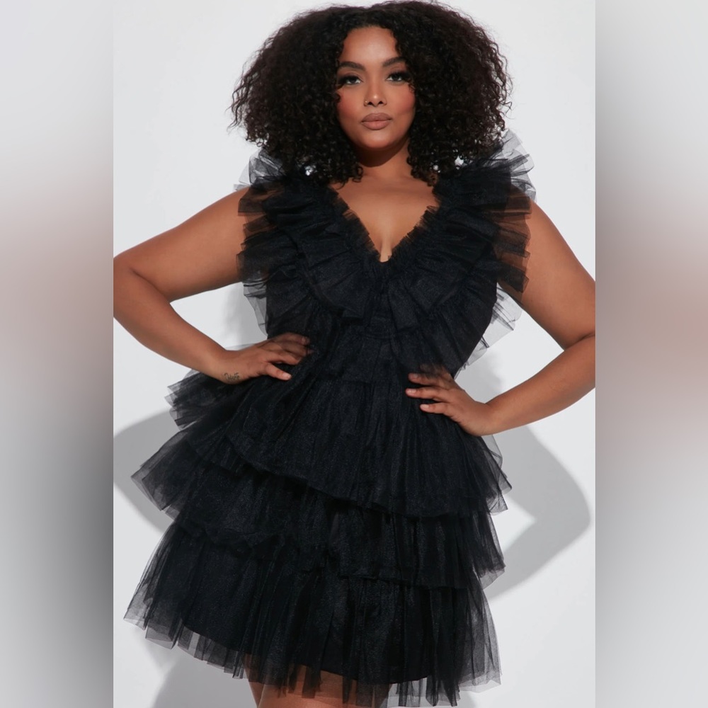 Isabella Tulle Maxi Dress - Black Fashion Nova
